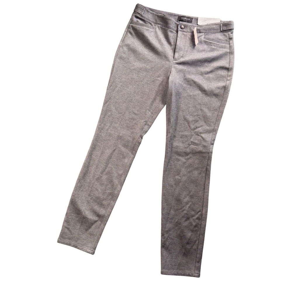 Talbots Lexington Ankle Pants 4 Gray Skinny Workwear Office Career NWT